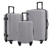 Wrangler, Astral, set di valigie da viaggio, 3 pezzi, Pelle di squalo, 3 Piece Set