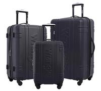 Wrangler, Astral, set di valigie da viaggio, 3 pezzi, Zaffiro scuro, 3 Piece Set
