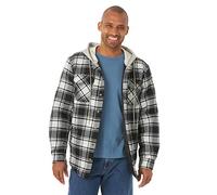 Wrangler Authentics - Camicia da uomo con bottoni Caviale Con Cappuccio Grigio XXXL