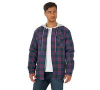 Wrangler Authentics Camicia da Uomo in Flanella, con Bottoni e Chiusura a Zip, Limoges, XL