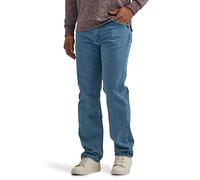 Wrangler Authentics Classic 5-Pocket Regular Fit Jean Jeans, Light Stonewash Flex, 48W x 32L Uomo