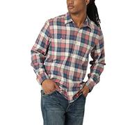 Wrangler Authentics Cloud Flannel Woven Shirt Camicia Button-Down, Rosa Morta, S Uomo