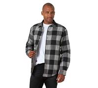 Wrangler Authentics Giacca a Maniche Lunghe Camicia, Bufalo Grigio, M Uomo