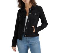 Wrangler Authentics - Giacca in denim elasticizzato da donna, Nero, XL
