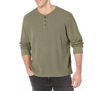 Wrangler Authentics Henley Waffle a Maniche Lunghe da Uomo, Spray Marino, S