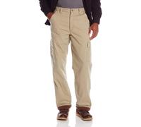 Wrangler Authentics Herren-Cargohose mit Fleecefutter, British Khaki Twill, 36 W x 32 L