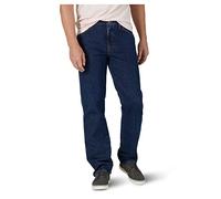 Wrangler Authentics, Jeans da Uomo Classici, in Cotone, con 5 Tasche, vestibilità Standard, Risciacquo Scuro., 31W x 34L