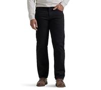 Wrangler Authentics - Classici jeans da uomo in cotone, con 5 tasche, vestibilità comoda, nero, 44W x 34L