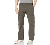 Wrangler Authentics Men's Big & Tall Stretch Cargo Pant, Olive Drab, 44W x 30L