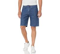 Wrangler Authentics Men's Classic Relaxed Fit Five-Pocket Jean Short, Stonewash Dark, 36