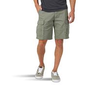 Wrangler Authentics Men's Classic Relaxed Fit Stretch Cargo Short, Dusty Olive, 36