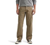 Wrangler Authentics Men's Classic Twill Relaxed Fit Cargo Pant, Military Khaki Ripstop, 40 x 32