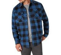 Wrangler Authentics Men's Long Sleeve Heavyweight Fleece Shirt Blue Bu