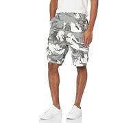 Wrangler Authentics Men's Premium Relaxed Fit Twill Cargo Short, White Camo, 42