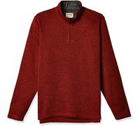 Wrangler Authentics Men's Sweater Fleece Quarter-Zip, Bossa Nova, S