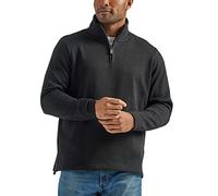 Wrangler Authentics Men's Sweater Fleece Quarter-Zip, Caviar, 2XL