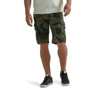 Wrangler Authentics Pantaloncini Cargo da Uomo in Twill Premium, Verde Bosco Mimetico, 68
