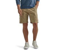 Wrangler Authentics Pantaloncini Cargo Elasticizzati Classici dalla vestibilità Comoda, Twill di Grano, 33W Uomo
