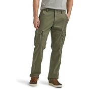 Wrangler Authentics Pantaloni Cargo Elasticizzati da Uomo con vestibilità Comoda, Oliva, 35W x 30L