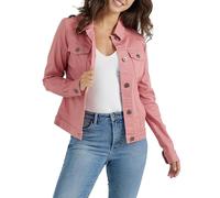 Wrangler Authentics Stretch Denim Jacket Giacca Jeans, Rosa (Dusty Rose), L Donna