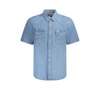 Wrangler Azzurro Cotton Men Shirt - S