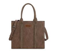 Wrangler, borsa a tracolla da donna, borsa a tracolla con cerniera, E-marrone