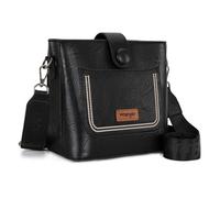 Wrangler Borsa a tracolla da donna carina e borsa a tracolla per donna, Borsa a tracolla nera, Small