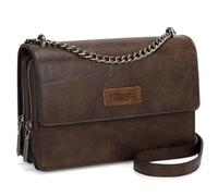 Wrangler Borsa a tracolla da donna, stile occidentale, piccola, pochette alla moda, con tracolla a catena, regalo WG149-236CF, Caff蠳curo