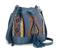 Wrangler Borse a secchiello da donna, borse a secchiello azteche di design, borse a tracolla in stile western con arazzi