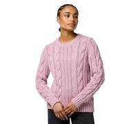 Wrangler - Maglione lavorato a trecce rosa chiaro S