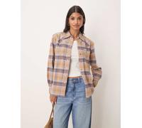Wrangler - Camicia ampia stile western gialla a quadri-Giallo XL
