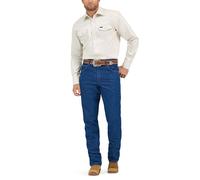 Wrangler Camicia da lavoro da uomo a maniche lunghe stile western con taglio cowboy