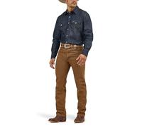 Wrangler - Camicia da lavoro Premium Performance da uomo - Blu - M