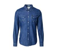 WRANGLER Camicia 'WESTERN' blu denim Uomo WRANGLER M blu denim