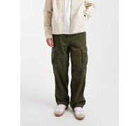 Wrangler - Casey Jones - Pantaloni cargo larghi in tessuto a coste verdi-Verde W32 L32