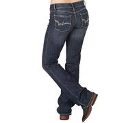 Wrangler Cool Vantage Q-Baby Mid Rise Boot Cut Ultimate Riding Jean Taglio Bootcut Donna (Pacco da 1)