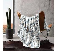 Wrangler - Coperta in morbido pile, decorazione occidentale per letto o divano (Dakota grigio, 127 x 152 cm)