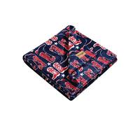 Wrangler - Coperta in morbido pile, ispirata a Yellowstone, decorazione occidentale per letto o divano (stivali blu, 127 x 178 cm)