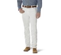 Wrangler Cowboy Cut Slim Fit Jean Jeans, Bianco/Giardino Opulento, 36W / 32L Uomo