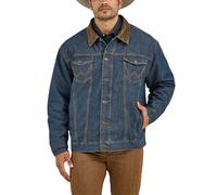 Wrangler Cowboy Cut Western Lined Jacket Cappotto, Denim/Coperta, M Uomo
