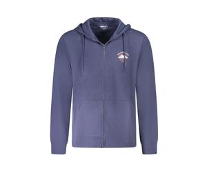 Wrangler - Felpa con cappuccio e zip in cotone - - Sweatshirts & Hoodies - Uomo - Blu - L