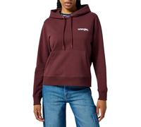 Wrangler Felpa con Cappuccio Regolare, Dahlia, M Donna
