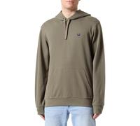 Wrangler Felpa con Cappuccio Sign off, Capulet Olive, M Uomo