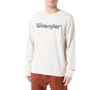 WRANGLER Felpa marino / bianco lana, Taglia M