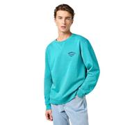 Wrangler Felpa da Uomo con Logo Piccolo, Latigo bay, M