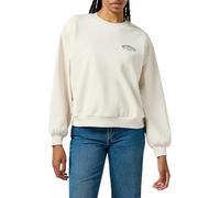 Wrangler - Felpa crema ampia con logo sul petto-Bianco M