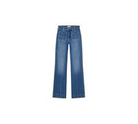 Wrangler Flare Jeans, Blu Solido, 32W x 34L Donna