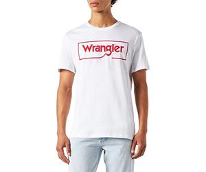 Wrangler Frame Logo Tee, Camicia Uomini, White, Small