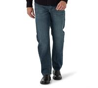 Wrangler Free-to-Stretch Relaxed Fit Jean Jeans, Blu Mare, 30W x 32L Uomo