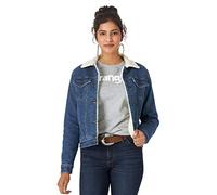 Wrangler Giacca Foderata in Sherpa retrò, Jeans, M Donna